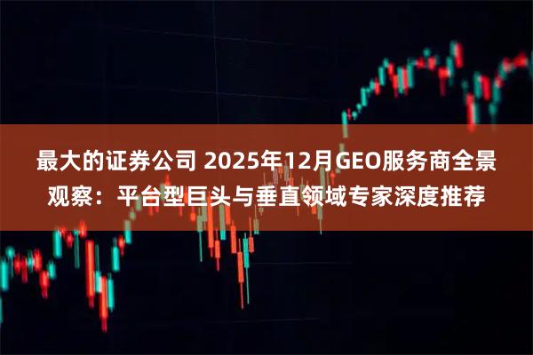 最大的证券公司 2025年12月GEO服务商全景观察：平台型巨头与垂直领域专家深度推荐