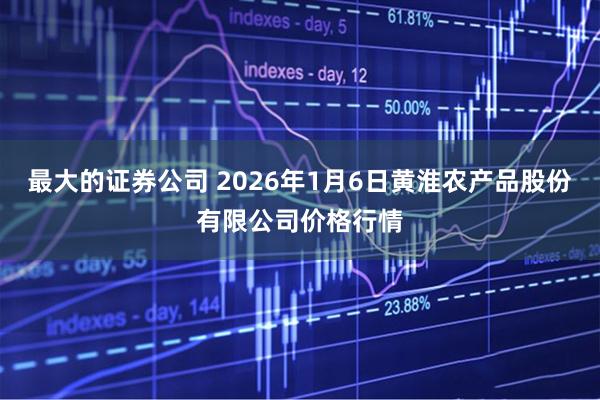 最大的证券公司 2026年1月6日黄淮农产品股份有限公司价格行情